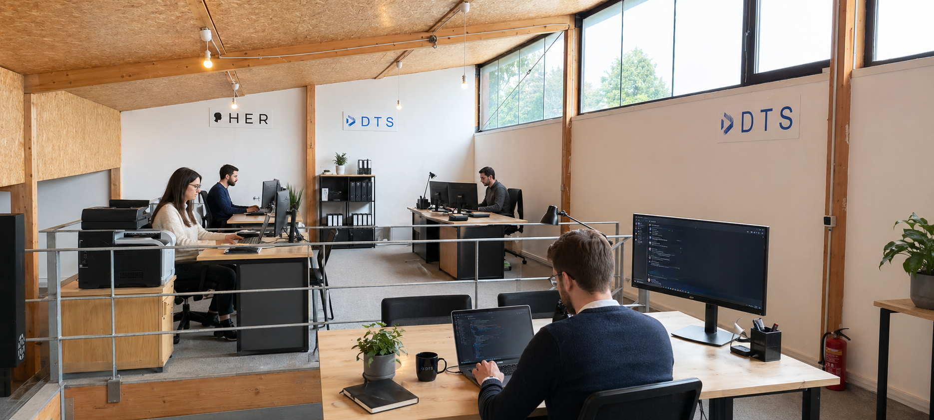 L'équipe au travail